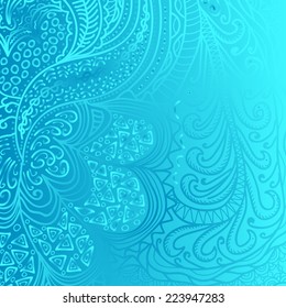 Quadrate bright blue pattern for design