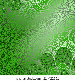 Quadrate bright green pattern for design