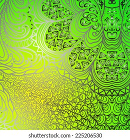 Quadrate bright green pattern for design