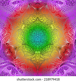 Quadrate bright varicolored pattern for design
