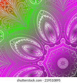 Quadrate bright varicolored pattern for design