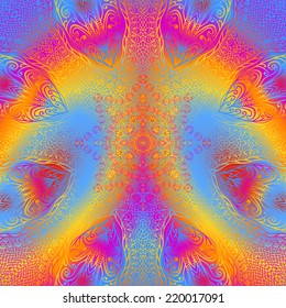 Quadrate bright varicolored pattern for design