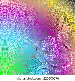 Quadrate bright varicolored pattern for design
