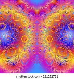 Quadrate bright varicolored pattern for design
