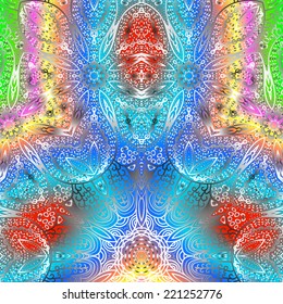 Quadrate bright varicolored pattern for design