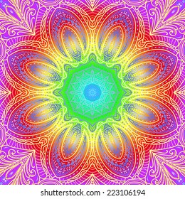 Quadrate bright varicolored pattern for design