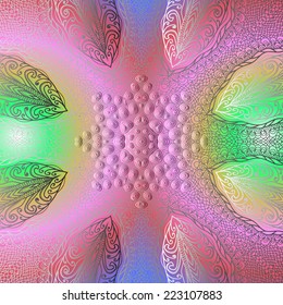 Quadrate bright varicolored pattern for design
