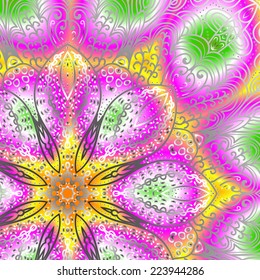 Quadrate bright varicolored pattern for design