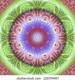 Quadrate colorful ornament for design