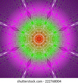 Quadrate colorful ornament for design
