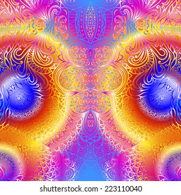 Quadrate colorful ornament for design