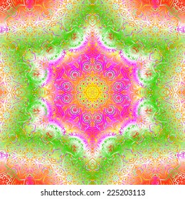 Quadrate colorful ornament for design and background