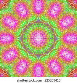 Quadrate colorful ornament for design and background