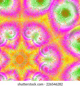 Quadrate colorful ornament for design and background