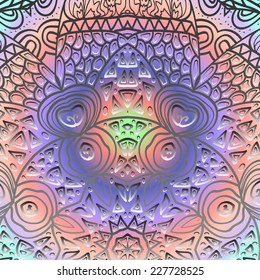 Quadrate colorful ornament for design and background