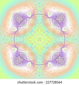 Quadrate colorful ornament for design and background