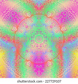 Quadrate colorful ornament for design and background