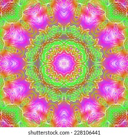 Quadrate colorful ornament for design and background