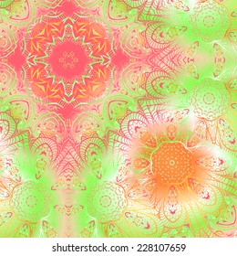 Quadrate colorful ornament for design and background
