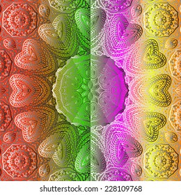 Quadrate colorful ornament for design and background