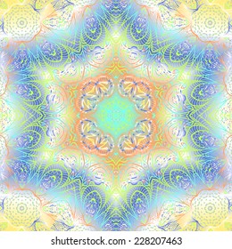 Quadrate colorful ornament for design and background