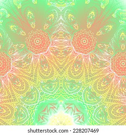 Quadrate colorful ornament for design and background