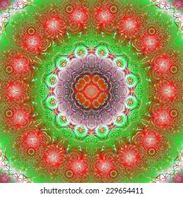 Quadrate colorful ornament for design and background