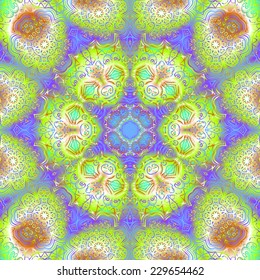 Quadrate colorful ornament for design and background