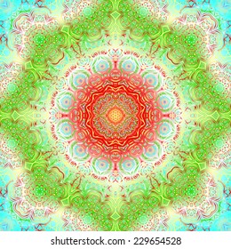Quadrate colorful ornament for design and background