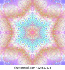 Quadrate colorful ornament for design and background
