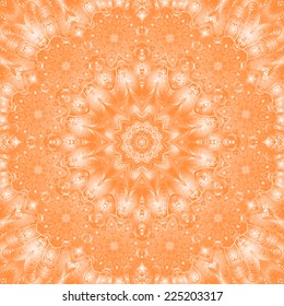 Quadrate orange ornament for design and background