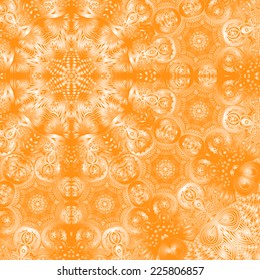 Quadrate orange ornament for design and background
