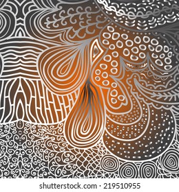 Quadrate orange pattern for background