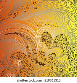 Quadrate orange pattern for design