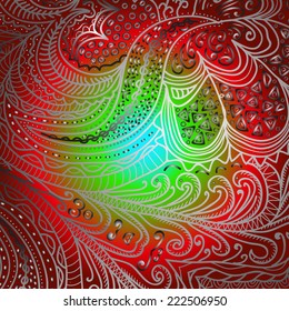 Quadrate varicolored pattern for design