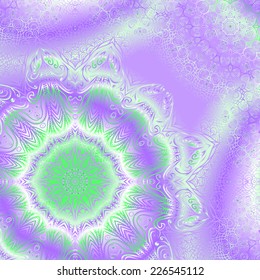 Quadrate violet ornament for design