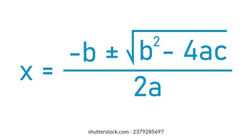 Quadratic equation in standard form and quadratic formula in elementary algebra. Mathematics resources for teachers and students.