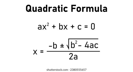 Quadratic equation in standard form and quadratic formula in elementary algebra. Mathematics resources for teachers and students.