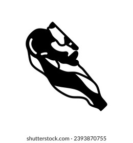 Icono de Quadriceps Muscle en vector. Logotipo