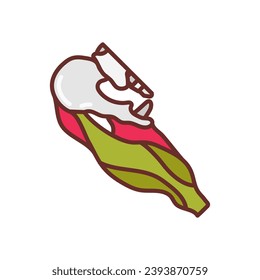 Quadriceps Muscle icon in vector. Logotype