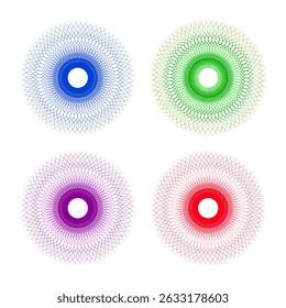 Quadrilateral Gradient Circles: A Chromatic Study in Concentric Design