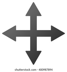 Quadro Arrows vector toolbar icon for software design. Style is a gradient icon symbol on a white background.