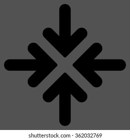 Quadro Collide Arrows Icon