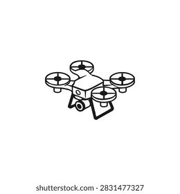 quadrocopter drone with a camera mounted underneath