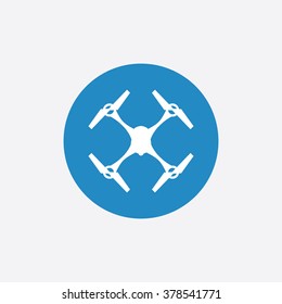 quadrocopter drone Icon Vector