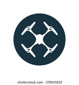 quadrocopter drone Icon Vector