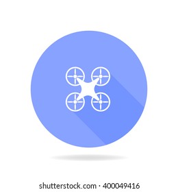 Quadrocopter drone. Vector illustration .