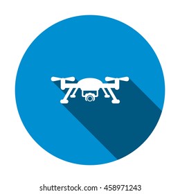 Quadrocopter Icon, flat design style