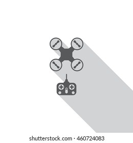 Quadrocopter Icon, flat design style