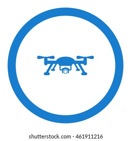 Quadrocopter Icon, flat design style